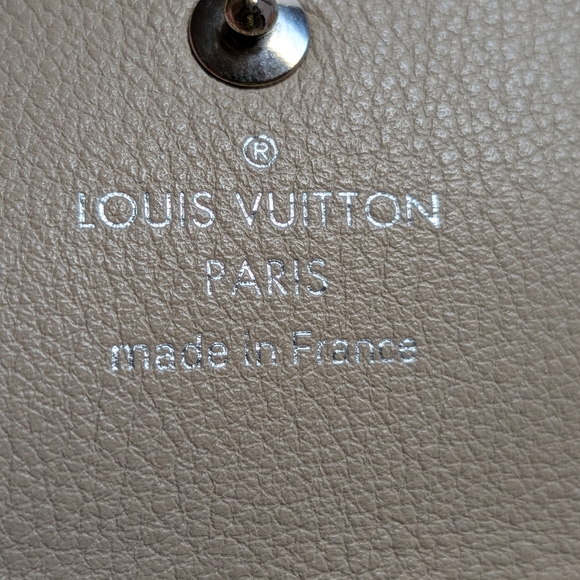 Louis Vuitton Beige Perforated Monogram Leather Key Ring - Picture 7 of 11